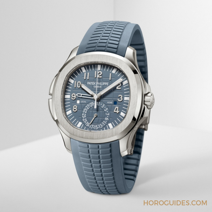 PATEK PHILIPPE - NAUTILUS - 5980/60G-001 - 乳光藍灰面活力風,複雜功能運動錶齊換色|PATEK PHILIPPE Nautilus、Aquanaut新款