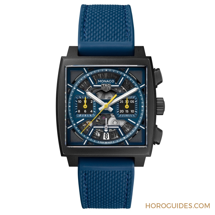 TAG HEUER - MONACO - CBL2188.FT6261 - 深藍上陣!TAG HEUER Monaco鏤空計時碼錶再添新成員
