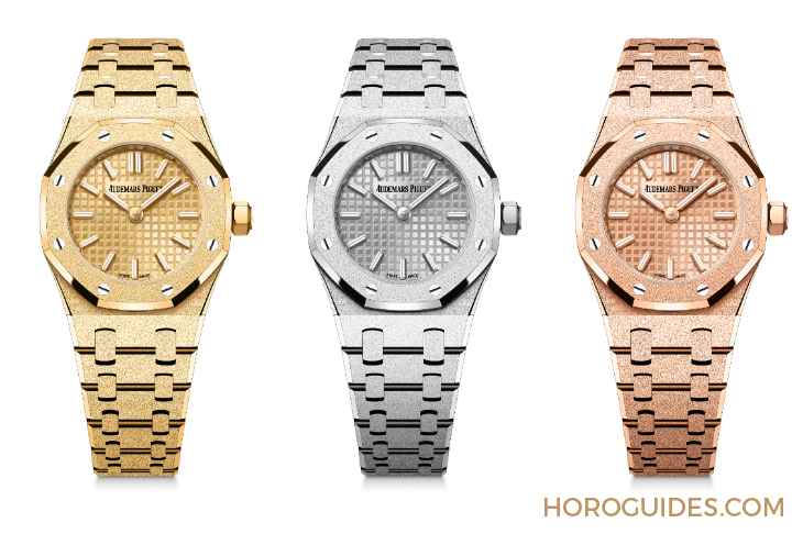 AUDEMARS PIGUET - ROYAL OAK - 67630BA.GG.1312BA.01 - 迷你Royal Oak閃耀回歸|AUDEMARS PIGUET Royal Oak Mini霜金石英腕錶