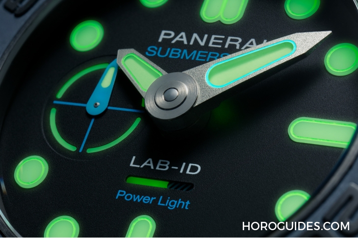 PANERAI - SUBMERSIBLE - PAM01800 - 一按即亮,機械錶夜光新境界|PANERAI全新Submersible Elux LAB-ID PAM01800腕錶