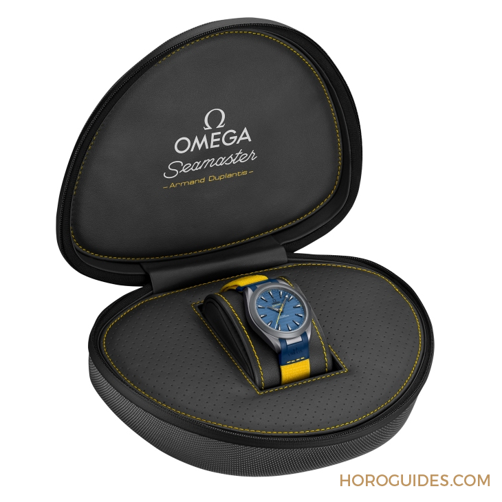 OMEGA - SEAMASTER - 220.92.41.21.03.002 - 超輕鈦金！OMEGA為奧運金牌得主Armand Duplantis推出新款Seamaster Aqua Terra Ultra Light