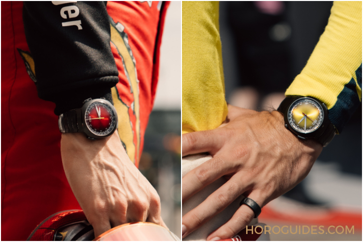 H. MOSER & CIE - STREAMLINER - 6907-1201 - 紅黃雙傑,競速新章|H. MOSER & CIE.推出Streamliner自動飛返計時碼錶Alpine限量版