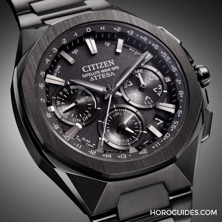CITIZEN - Attesa - CC4104-53E - 「鈦」厲害的精準！CITIZEN ATTESA系列首款陶瓷錶圈光動能GPS衛星對時腕錶及全新光動能電波時計