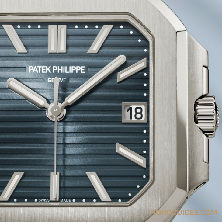 PATEK PHILIPPE - CUBITUS - 7128/1G-001 - Cubitus 40mm中裝尺寸現身!PATEK PHILIPPE Ref. 7128白金藍灰面及玫瑰金啡面款登場