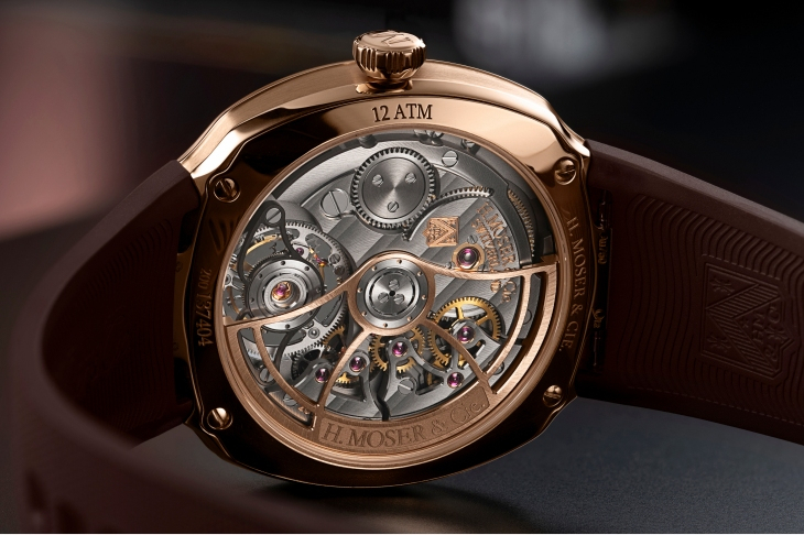 H. MOSER & CIE - STREAMLINER - 6805-0411 - 甜蜜優雅的疾速聯乘!H. MOSER & CIE.攜手Pierre Gasly推出Streamliner陀飛輪朱古力煙燻色限量版