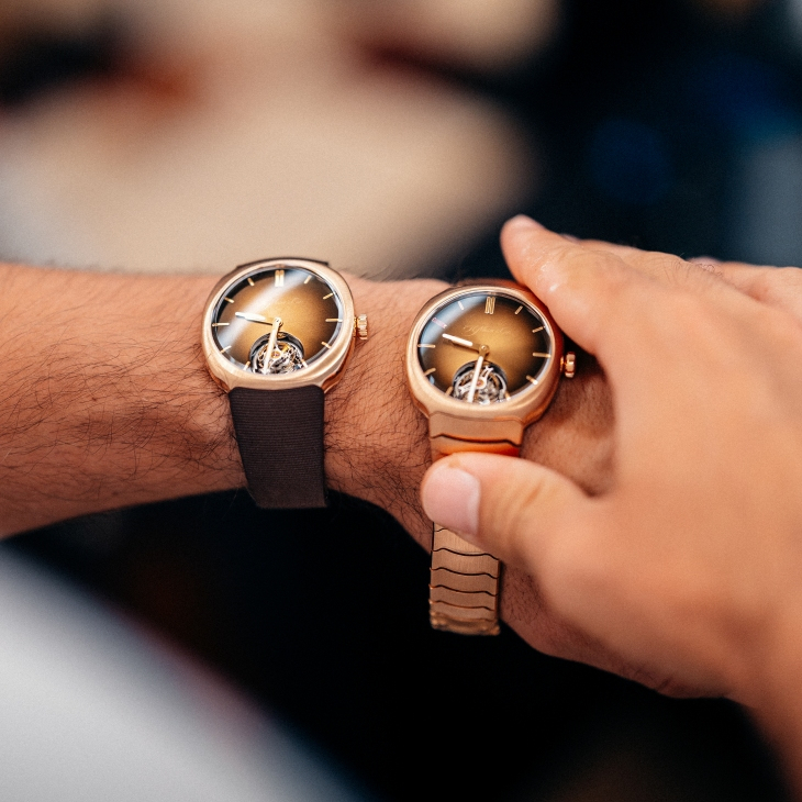 H. MOSER & CIE - STREAMLINER - 6805-0411 - 甜蜜優雅的疾速聯乘!H. MOSER & CIE.攜手Pierre Gasly推出Streamliner陀飛輪朱古力煙燻色限量版