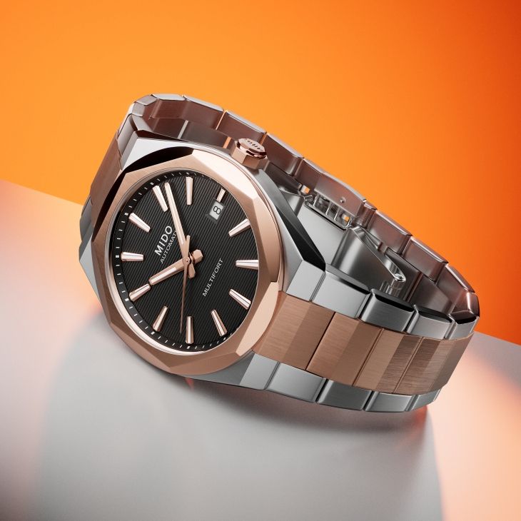 MIDO - MULTIFORT - M055.507.22.051.00 - 從雙冠到單冠:MIDO以Multifort 8 One Crown雙色金新款續寫八角幾何美學