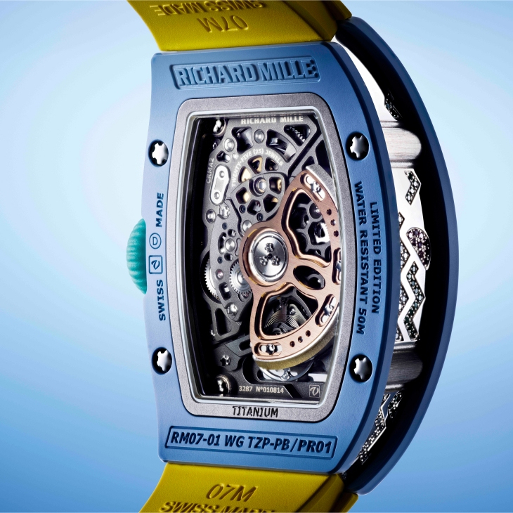 RICHARD MILLE - WOMEN - RM 07-01 - 寶石鑲彩,陶瓷織色|2026年RM 07-01彩色陶瓷系列絢爛謝幕