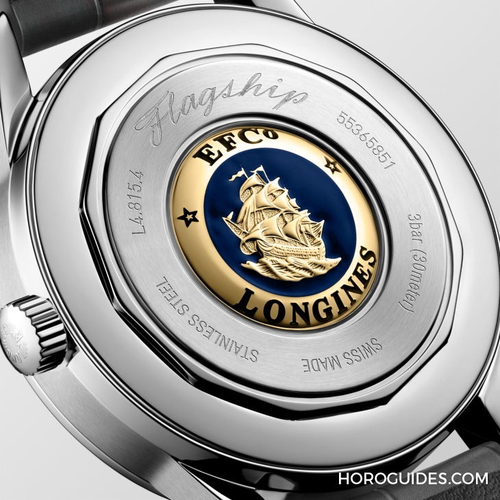 LONGINES - FLAGSHIP - L4.815.4.78.2 - 優雅美學新添月相功能|浪琴表LONGINES Flagship Heritage月相腕錶