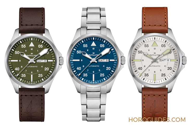 HAMILTON - KHAKI AVIATION - H64635560 - 設計微調、新增尺寸,HAMILTON  Khaki Aviation Pilot系列七款新作再現軍風