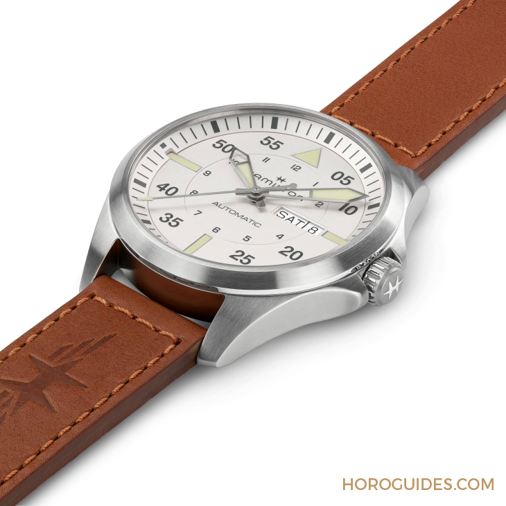 HAMILTON - KHAKI AVIATION - H64635560 - 設計微調、新增尺寸,HAMILTON  Khaki Aviation Pilot系列七款新作再現軍風
