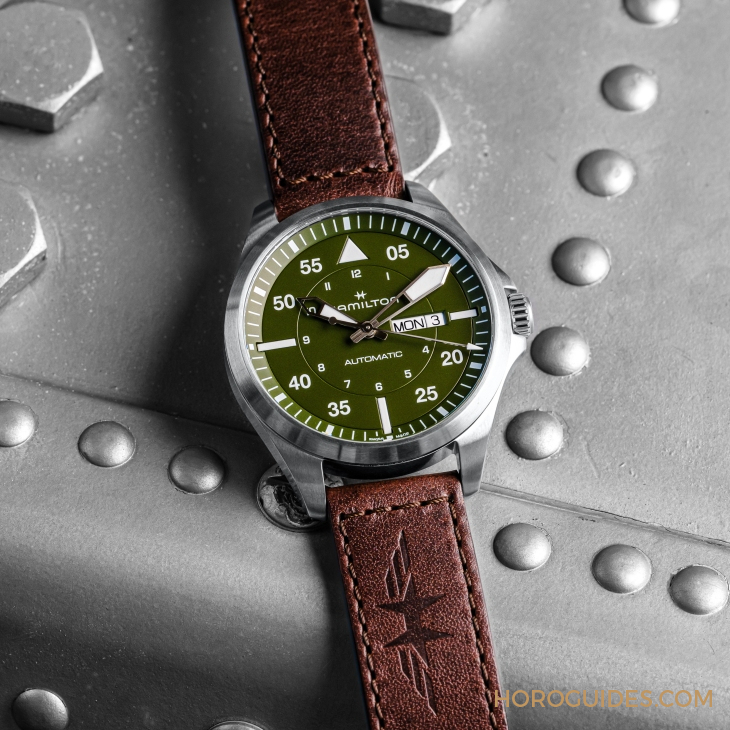HAMILTON - KHAKI AVIATION - H64635560 - 設計微調、新增尺寸,HAMILTON  Khaki Aviation Pilot系列七款新作再現軍風
