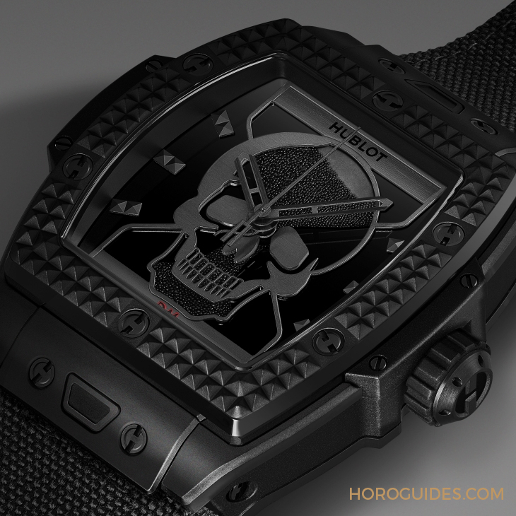 HUBLOT - SPIRIT OF BIG BANG - 646.CI.0110.RX.DPM24 - 融合骷髏與沙漏,反思時間的意義|搖滾風Spirit of Big Bang Depeche Mode登場