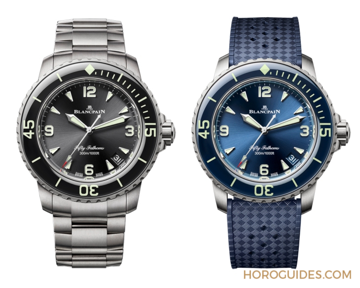 BLANCPAIN - FIFTY FATHOMS - 5010-36B30-B52 - 42mm新成員報到!BLANCPAIN Fifty Fathoms 18K紅金、23級鈦金新款登場