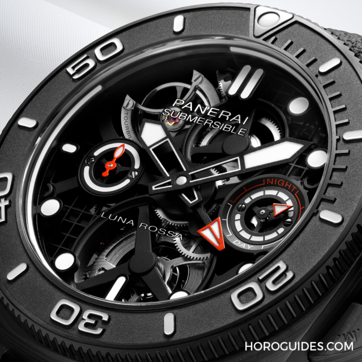 PANERAI - SUBMERSIBLE - PAM01405 - PANERAI首次採Carbotech打造陀飛輪錶款｜體驗版Submersible Tourbillon GMT Luna Rossa-PAM01405