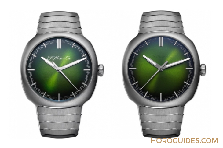 H. MOSER & CIE - STREAMLINER - 6201-1200 - 青龍升級回歸、夢幻紫色同步亮相｜H. MOSER & CIE. Streamliner Centre Seconds Matrix Green
