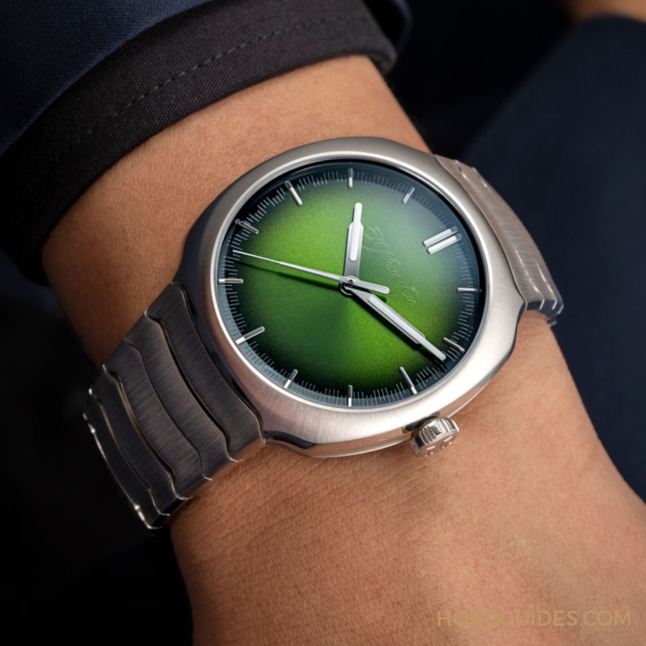H. MOSER & CIE - STREAMLINER - 6201-1200 - 青龍升級回歸、夢幻紫色同步亮相｜H. MOSER & CIE. Streamliner Centre Seconds Matrix Green