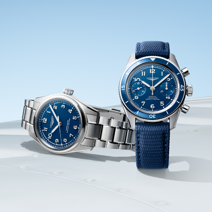 LONGINES - SPIRIT - L3.721.4.93.9 - 一抹藍,延續先驅精神|LONGINES Spirit系列四款腕錶亮相