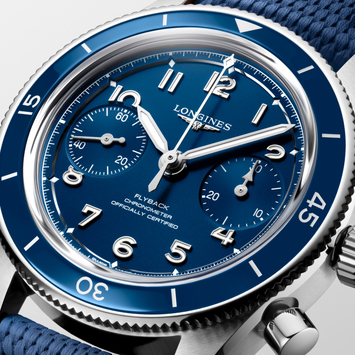 LONGINES - SPIRIT - L3.721.4.93.9 - 一抹藍,延續先驅精神|LONGINES Spirit系列四款腕錶亮相