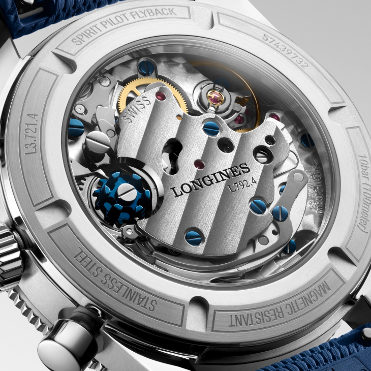 LONGINES - SPIRIT - L3.721.4.93.9 - 一抹藍,延續先驅精神|LONGINES Spirit系列四款腕錶亮相