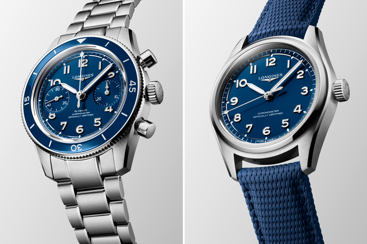 LONGINES - SPIRIT - L3.721.4.93.9 - 一抹藍,延續先驅精神|LONGINES Spirit系列四款腕錶亮相