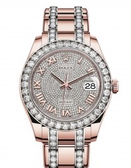 ROLEX 勞力士 PEARL MASTER Pearlmaster 39玫瑰金鑽錶