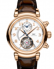IWC 萬國錶 DA VINCI 達文西陀飛輪逆跳計時腕錶