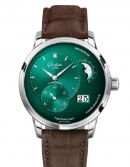 GLASHÜTTE ORIGINAL 格拉蘇蒂 原創 PANO PanoMaticLunar Forest Green
