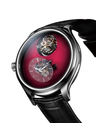 H. MOSER 亨利慕時 ENDEAVOUR 勇創者陀飛輪Burgundy 勃根地紅煙燻錶盤 H. Moser × MB&F