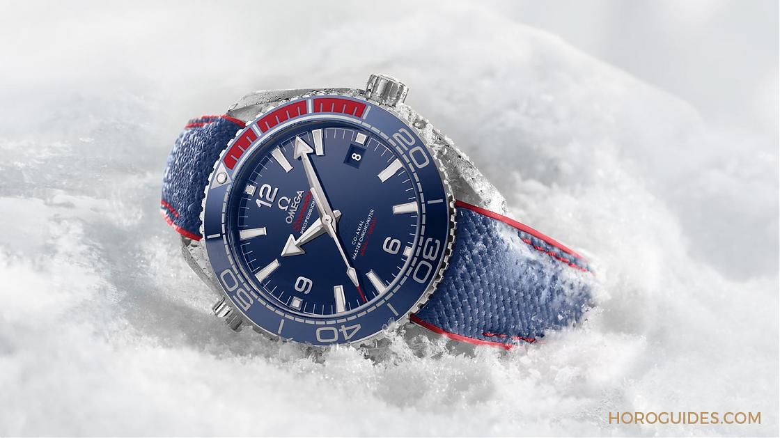OMEGA - SEAMASTER - 522.32.44.21.03.001 - OMEGA藍面一點紅 Seamaster 2018冬奧限定款