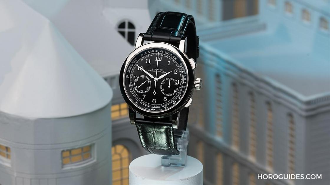 A. LANGE & SÖHNE - 朗格1815計時碼錶 黑盤面 幫你測脈搏