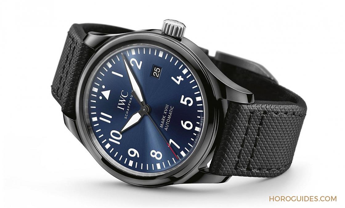 IWC Pilot's Watch Mark XVIII 蓝面黑陶瓷Laureus世界体育奖纪念款