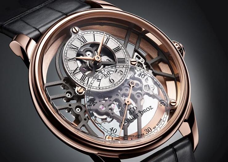 280週年JAQUET DROZ更現代,招牌大秒針第一次做鏤空錶