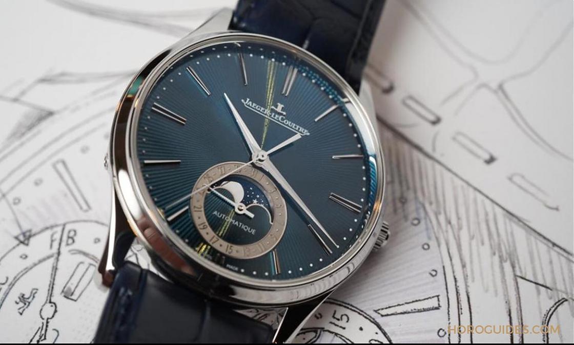 JAEGER-LECOULTRE - [SIHH 2019] 積家大師系列超薄扭索紋琺瑯藍面月相腕錶