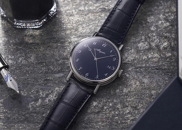 BREGUET Classique 5177 簡約三針日期大明火琺瑯寶璣藍