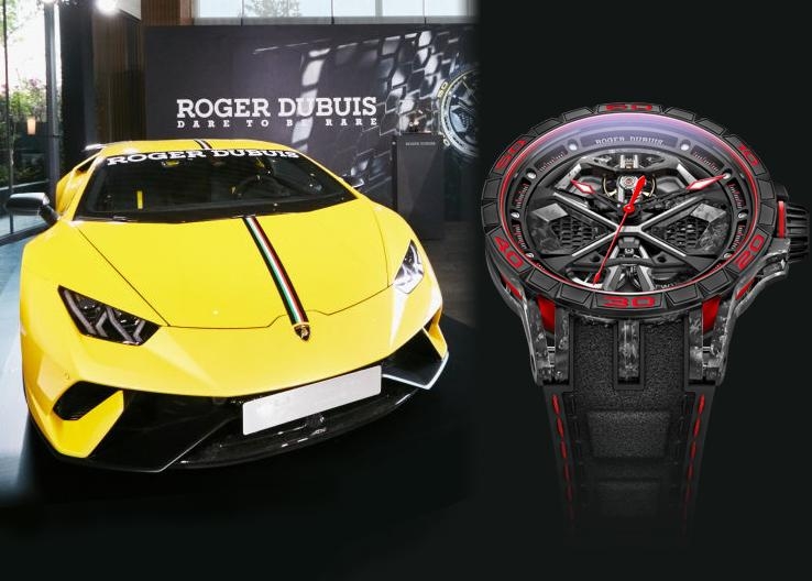 腕上的微型超跑Excalibur Huracàn!ROGER DUBUIS和藍寶堅尼的完美聯名