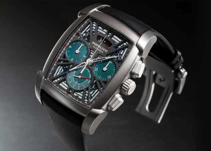少見酒桶形計時機芯|PARMIGIANI FLEURIER Kalpa鈦金屬計時碼錶
