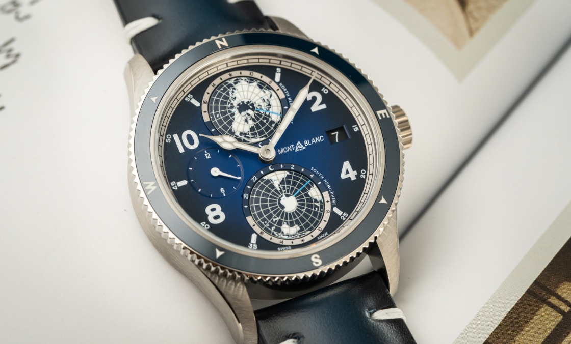MONTBLANC - 冷光、冰藍與專業：風格型男工具錶 三大標配｜萬寶龍1858 Geosphere腕錶