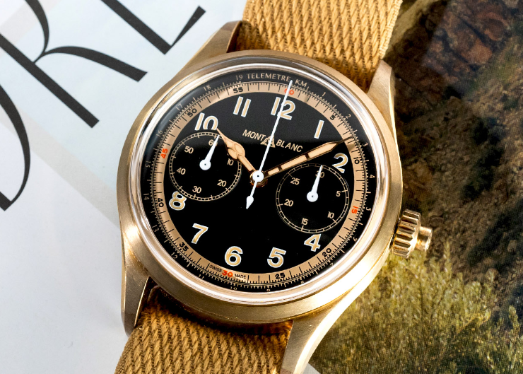 青銅加身,徹底復古|MONTBLANC 1858單按把計時碼錶