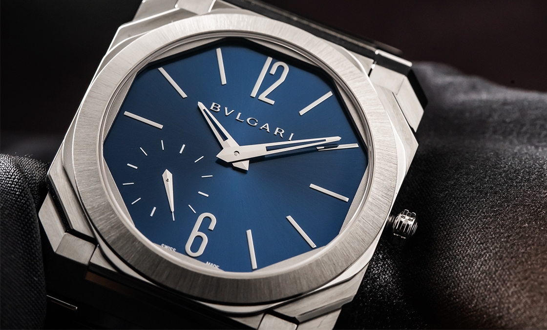 BVLGARI - 這樣的喀什米爾藍面，美絕了！BVLGARI Octo Finissimo超薄自動上鍊精鋼腕錶