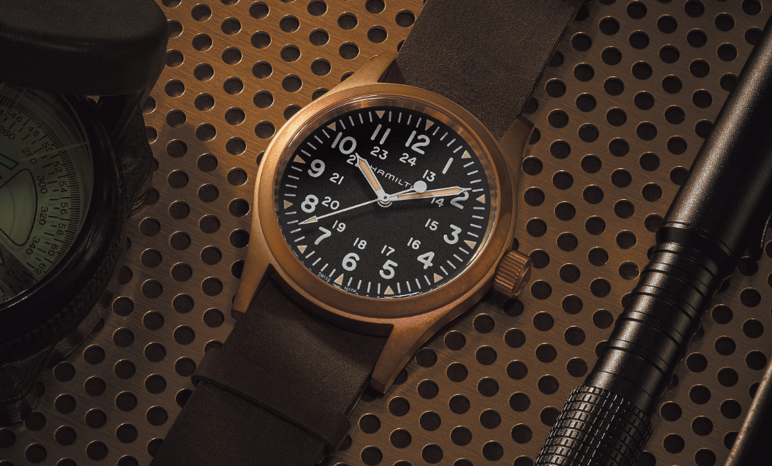 HAMILTON - 青銅、軍用風，雙重魅力加持｜漢米爾頓Khaki Field卡其野戰系列青銅機械腕錶