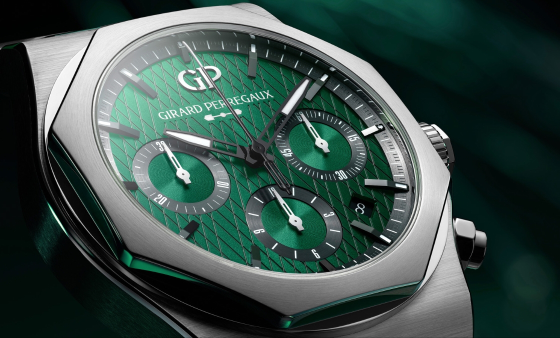 GIRARD-PERREGAUX - 有一種綠，叫做英國賽車綠｜GP Laureato桂冠系列Aston Martin特別版計時腕錶