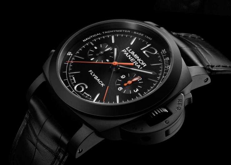 黑陶瓷、分秒計時中置,型格技術兼備|Panerai Luminor飛返計時陶瓷腕錶44毫米-PAM01298