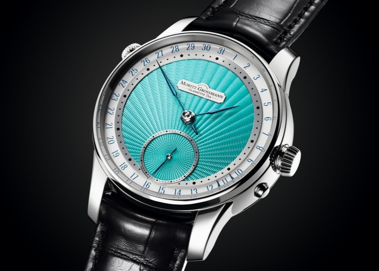 獨立製錶Moritz Grossmann綠松石機刻面盤,感受裝飾之美的力道
