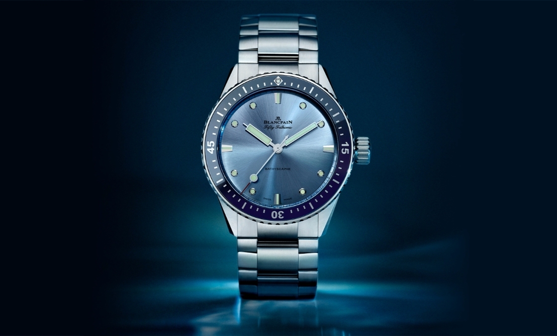 BLANCPAIN - FIFTY FATHOMS - 5005-1140-71S - 迷人螢光藍！Blancpain台北101專賣店獨家限定之作，五十噚深潛器藍眼淚腕錶