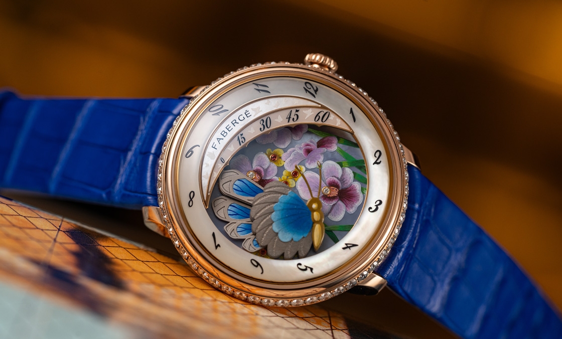 FABERGÉ - COMPLIQUÉE  - （Compliquée Butterfly Gardenia Platinum Jubilee Edition） - 蝶翼開展了，時間經過了｜Fabergé × SHH Compliquée Platinum Jubilee Edition腕錶