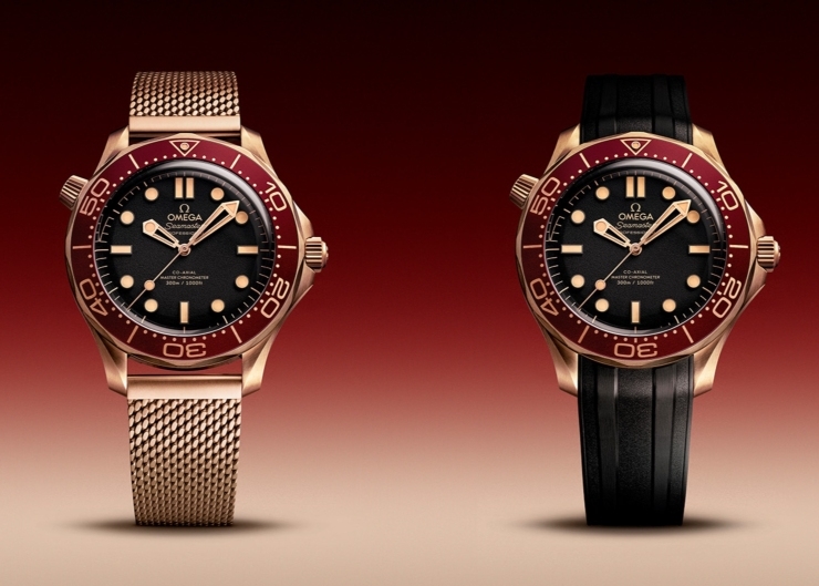 全新OMEGA Seamaster Diver 300M酒紅圈，復古青銅金質感再升級