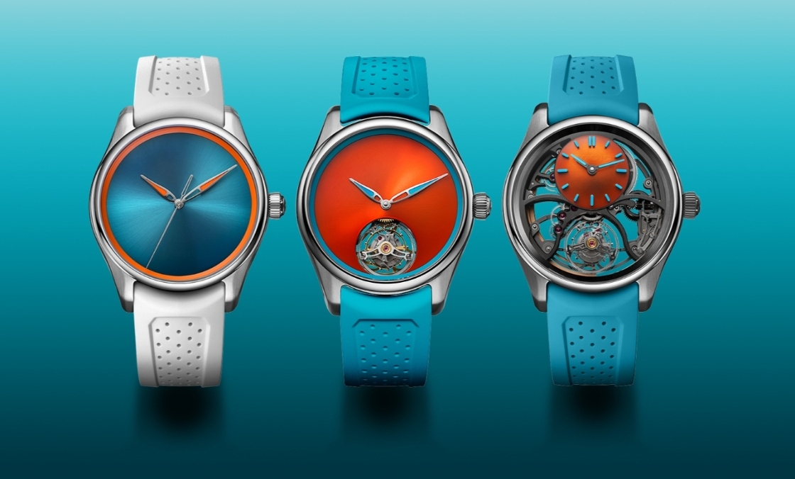 H. MOSER & CIE - PIONEER - 3201-1202 - 色彩衝擊的極限操作:H. Moser開拓者Spiced Aqua系列亮相