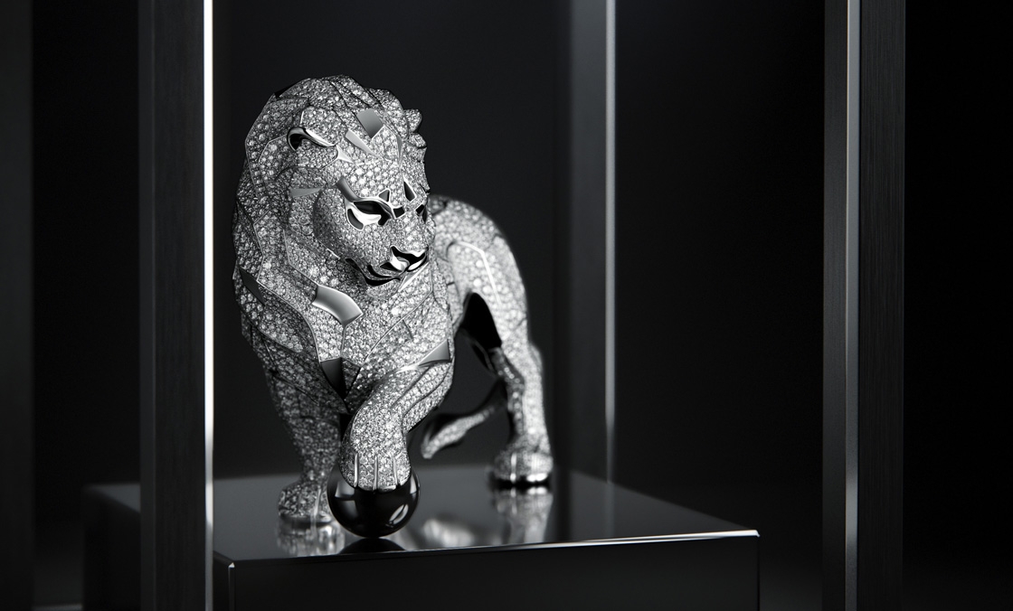 CHANEL - 高級鐘錶 - (Diamonds Astroclock座鐘) - 以獅形雕塑守護時間|CHANEL The Lion of Mademoiselle系列時計