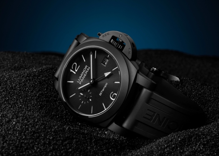 更小巧的極黑陶瓷腕錶!PANERAI推出全新Luminor GMT Ceramica PAM01460